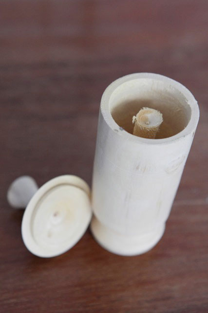 Anti Malaria Drink from Kalimantan, Wooden Cup made of Pasak Bumi