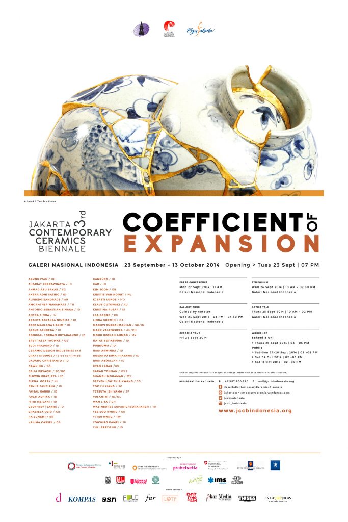 3rd Jakarta Contemporary Ceramic Biennale, 23 Sept-13 Okt 2014